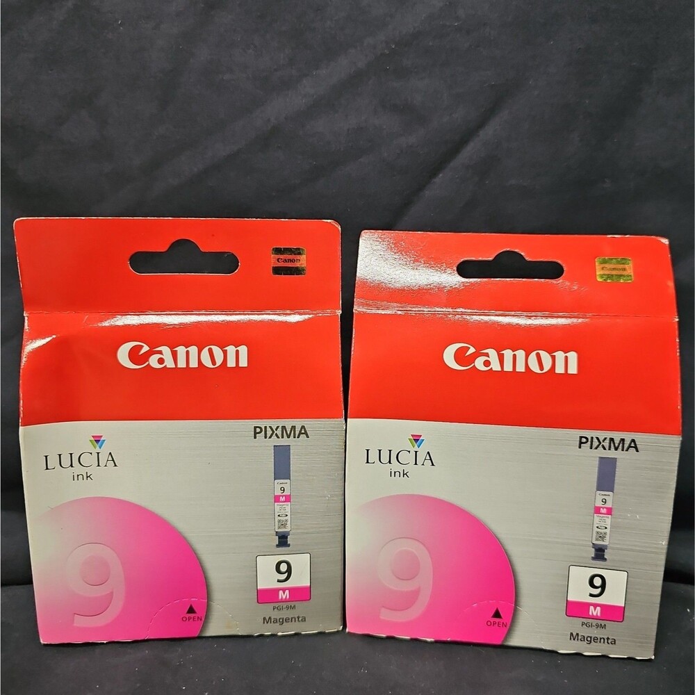 Lucia Ink Genuine Canon Pixma Ink Photo Magenta PGI-9PC NEW Pair